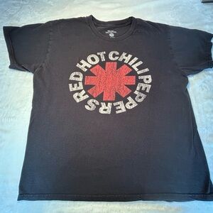 Red Hot Chili Peppers Black Short Sleeve Graphic Tee